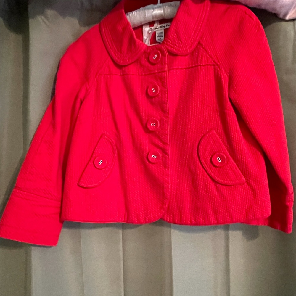 Adorable Red Jacket, Peter Pan Collar